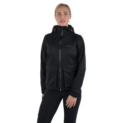Trespass DLX Womens Hooded Waterproof Jacket Emeson -Adventure Pulse emeson fajkran20001 blk m03 1