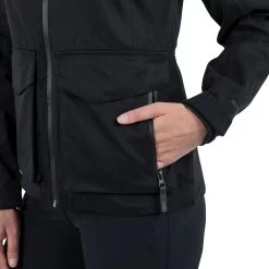 Trespass DLX Womens Hooded Waterproof Jacket Emeson -Adventure Pulse emeson fajkran20001 blk m12 1