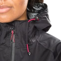 Trespass DLX Womens Hooded Waterproof Jacket Erika II - Junior Size -Adventure Pulse erika ii fajkram20006 blk m4