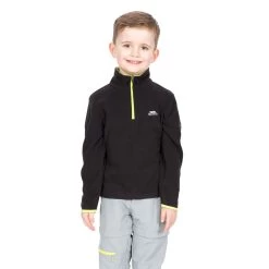 Trespass Boys Microfleece AT100 Etto - BLACK 11/12 -Adventure Pulse etto mcflmfm10001 blk m01 1