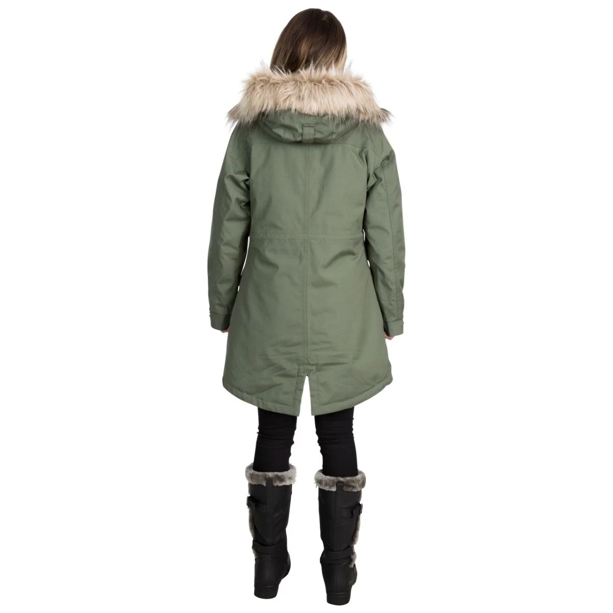 Trespass Womens Waterproof Parka Jacket Faithful - Junior Size 4 Trespass Womens Waterproof Parka Jacket Faithful - Junior Size - Image 4