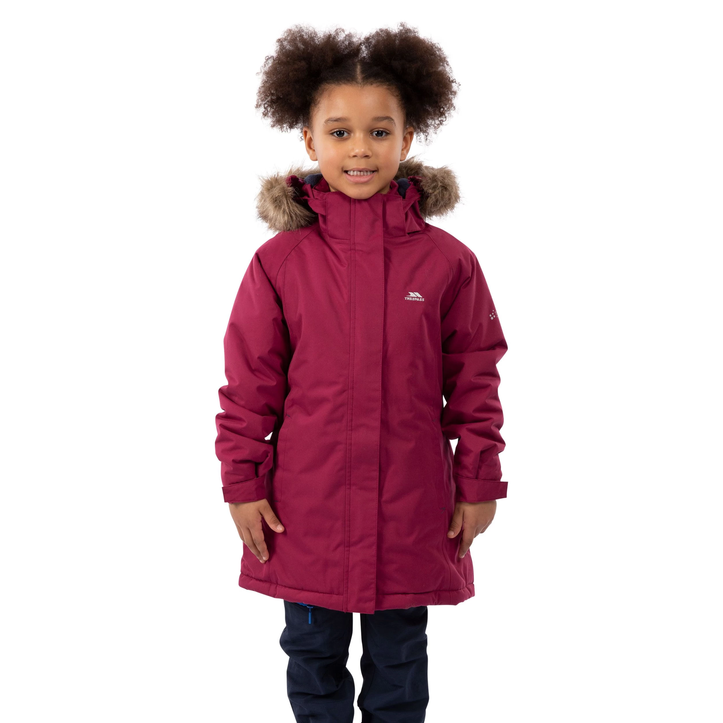 Trespass Girls Waterproof Parka Jacket Fame 15 Trespass Girls Waterproof Parka Jacket Fame - Image 15
