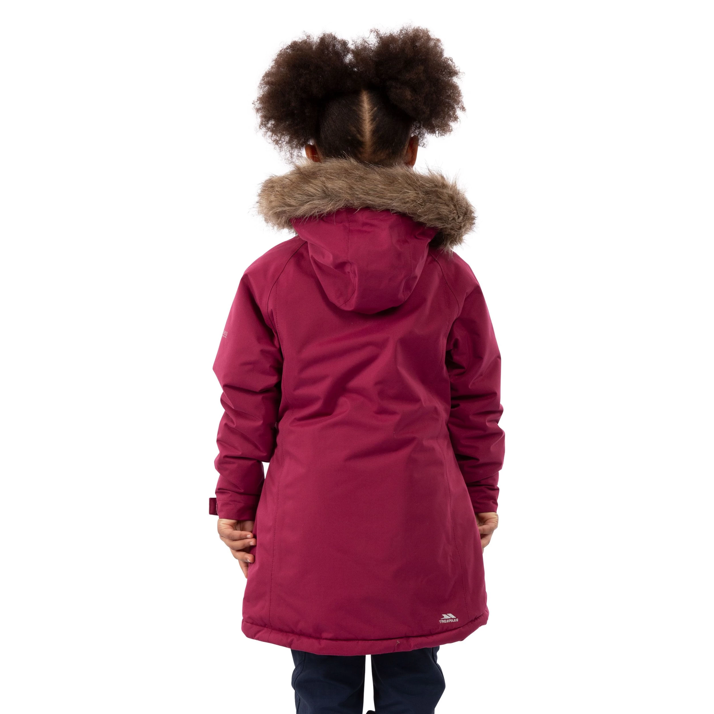 Trespass Girls Waterproof Parka Jacket Fame 16 Trespass Girls Waterproof Parka Jacket Fame - Image 16