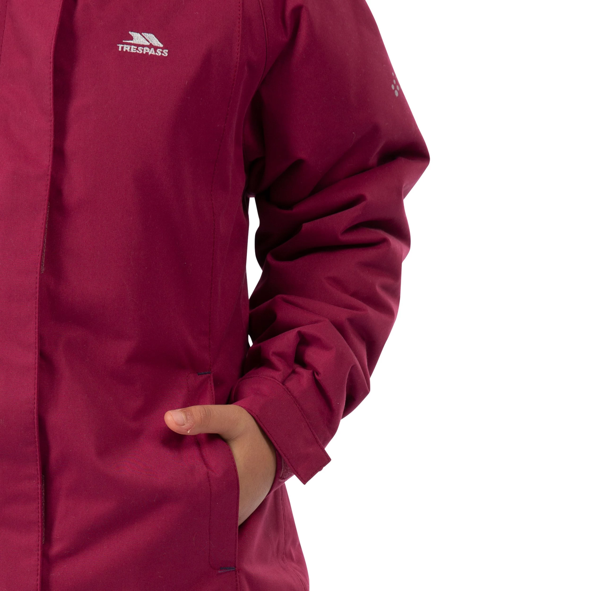 Trespass Girls Waterproof Parka Jacket Fame 19 Trespass Girls Waterproof Parka Jacket Fame - Image 19