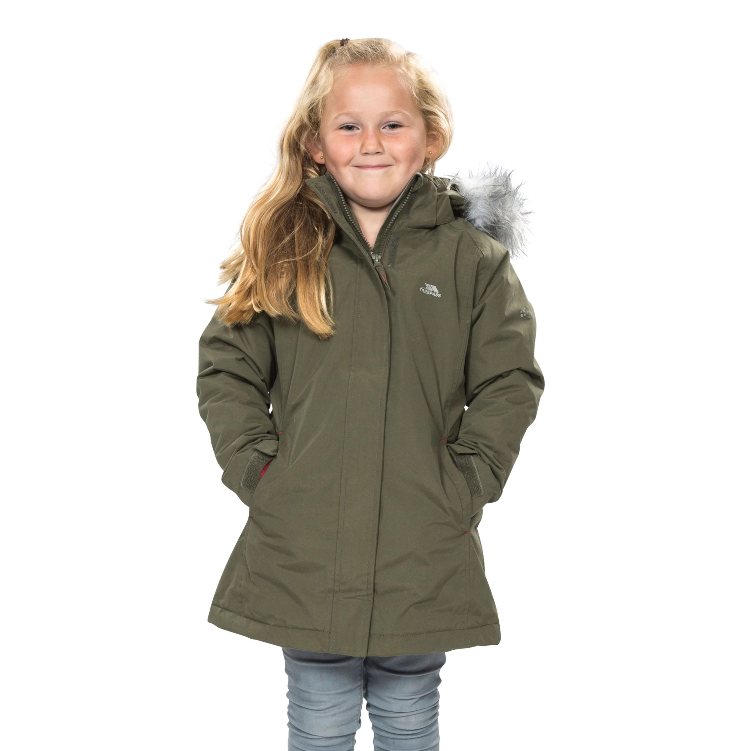 Trespass Girls Waterproof Parka Jacket Fame 11 Trespass Girls Waterproof Parka Jacket Fame - Image 11