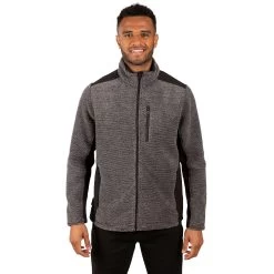 Trespass Men's Knitted Striped Fleece Jacket Faratino -Adventure Pulse faratino maflfltr0022 ds1 m01