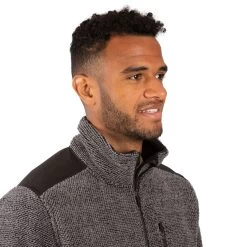 Trespass Men's Knitted Striped Fleece Jacket Faratino -Adventure Pulse faratino maflfltr0022 ds1 m03
