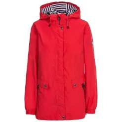 Trespass Womens Waterproof Jacket With Hood Flourish - Junior Size 27 Trespass Womens Waterproof Jacket With Hood Flourish - Junior Size -Adventure Pulse flourish fajkratr0037 red a 1
