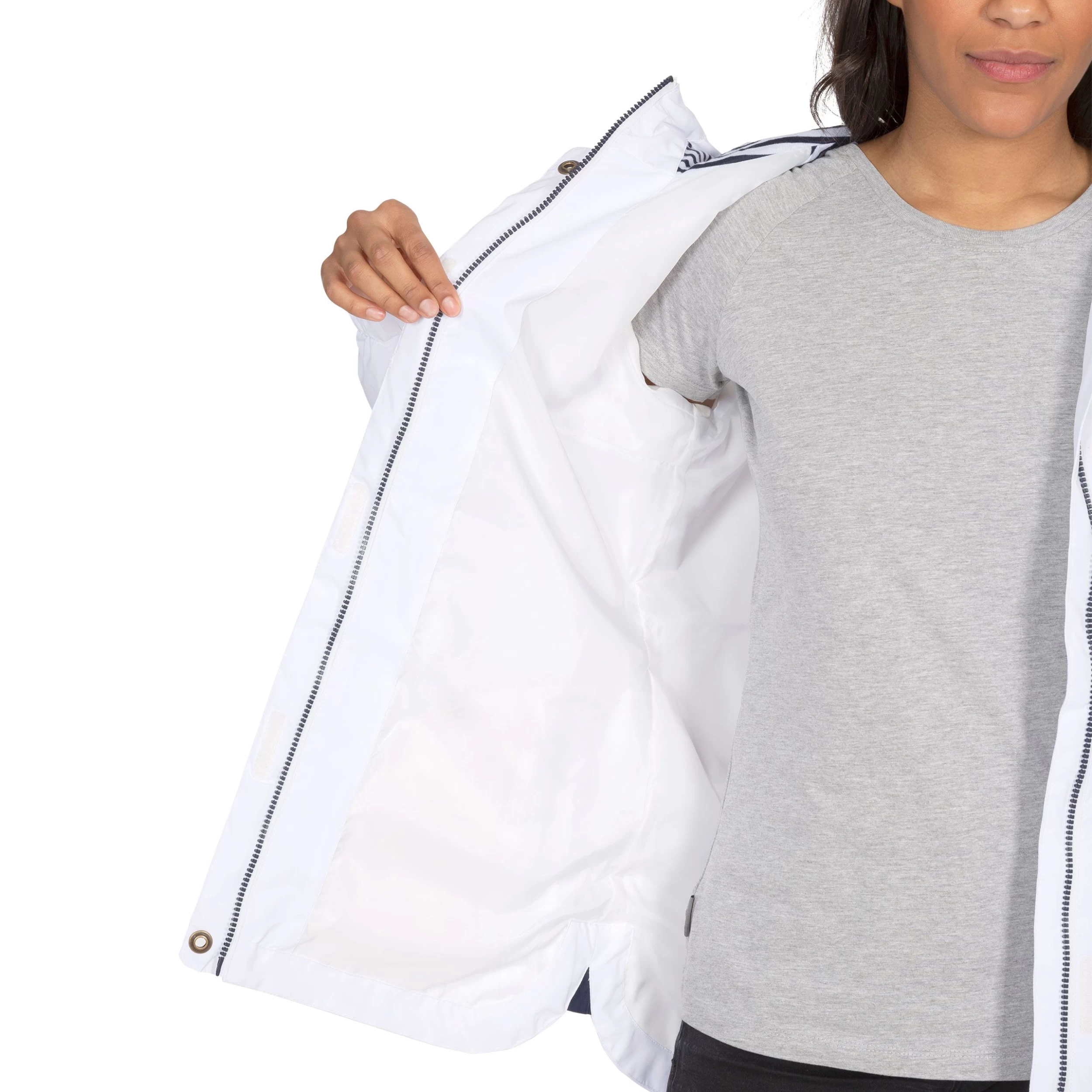 Trespass Womens Waterproof Jacket With Hood Flourish - Junior Size 7 Trespass Womens Waterproof Jacket With Hood Flourish - Junior Size - Image 7