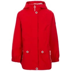 Trespass Girls' Waterproof Jacket TP75 Flourish - RED 2/3