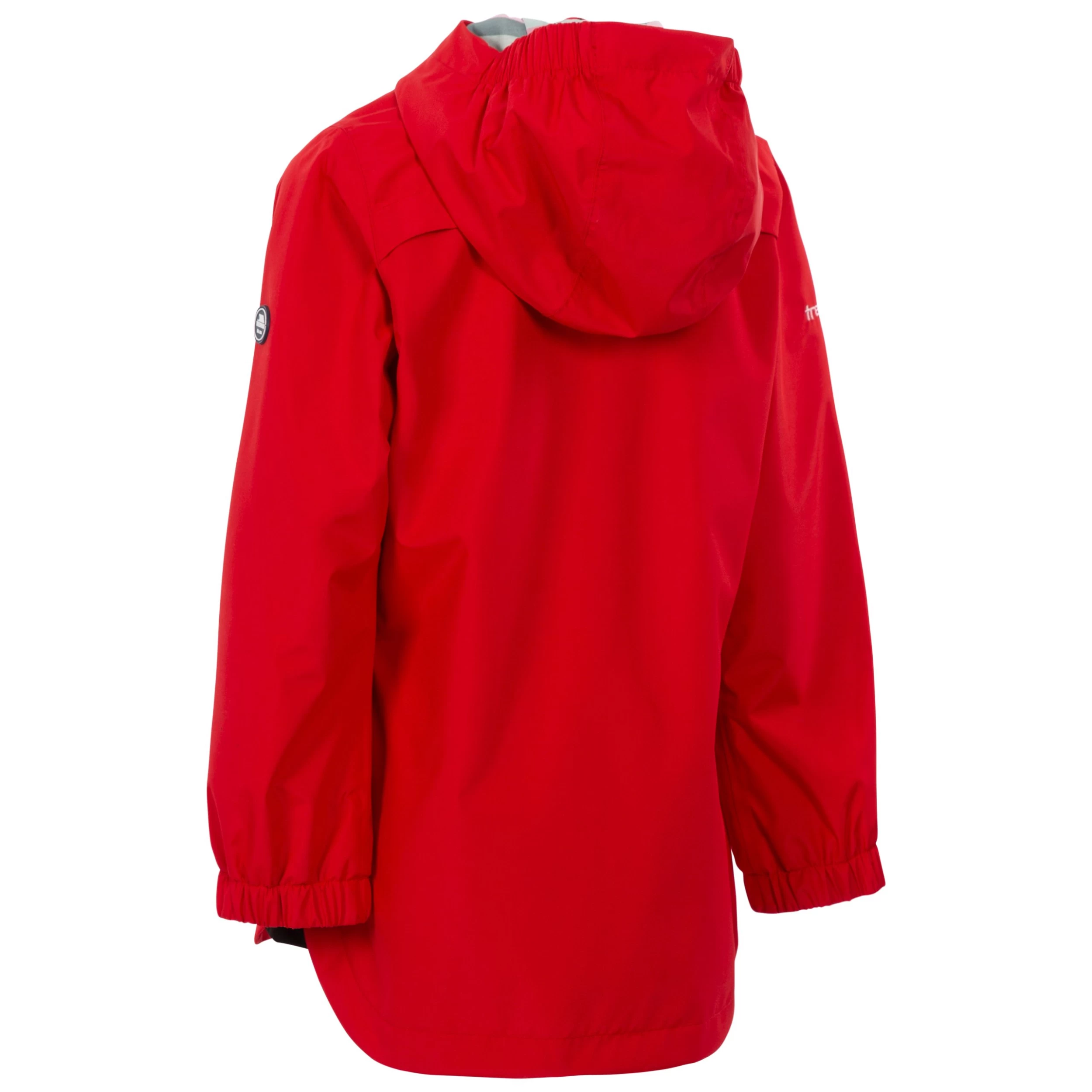 Trespass Girls' Waterproof Jacket TP75 Flourish - RED 2/3 2 Trespass Girls' Waterproof Jacket TP75 Flourish - RED 2/3 - Image 2