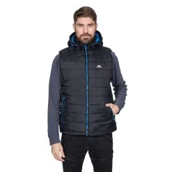 Trespass Men's Hooded Gilet Franklyn -Adventure Pulse franklyn majkgin20002 blk m04