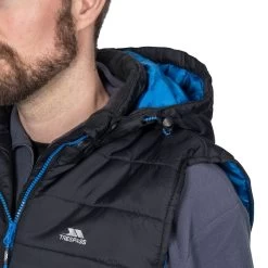 Trespass Men's Hooded Gilet Franklyn -Adventure Pulse franklyn majkgin20002 blk m06