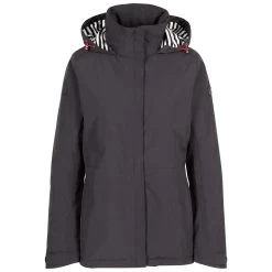 Trespass Women's Waterproof Jacket TP75 Frosty - BLACK XXS