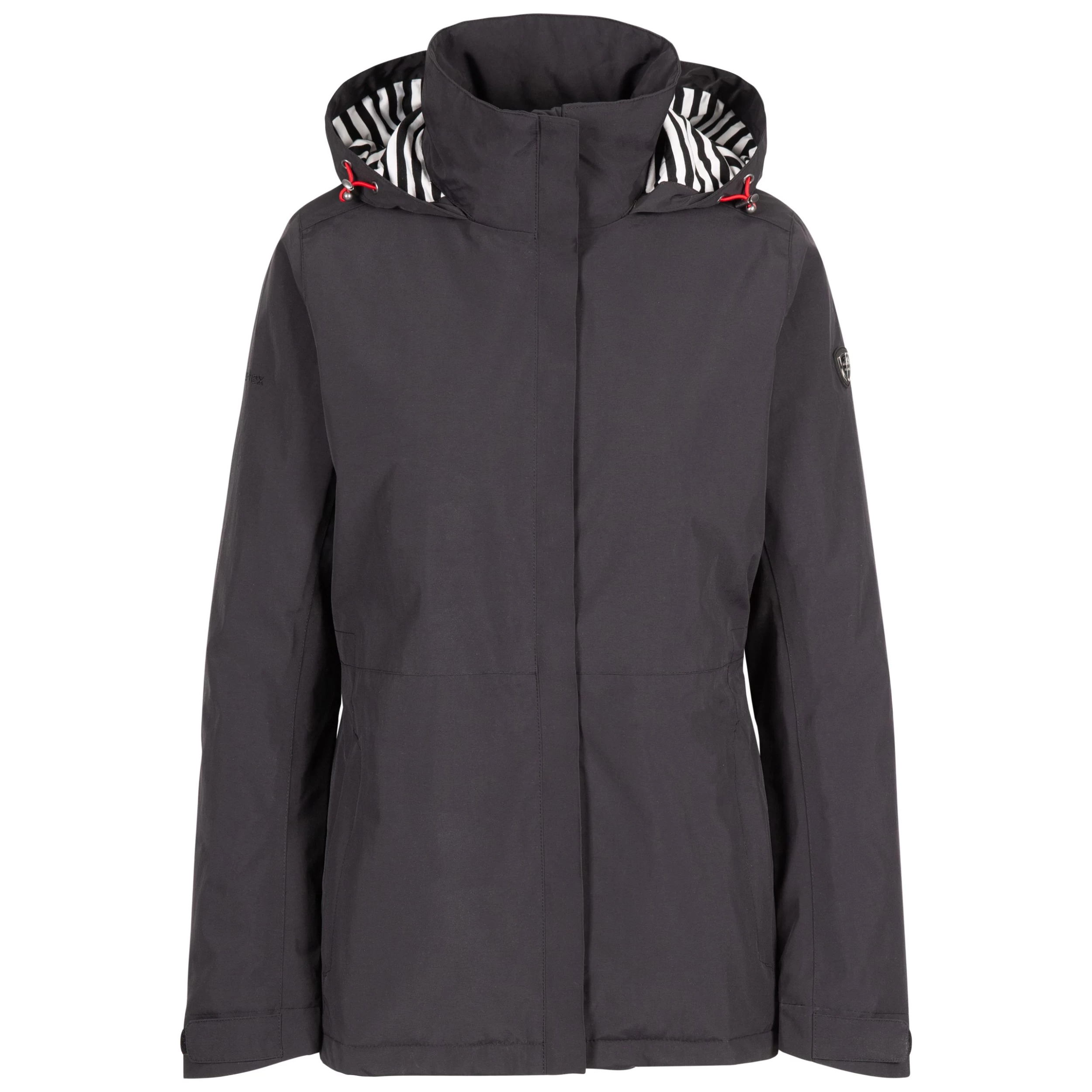 Trespass Women's Waterproof Jacket TP75 Frosty - BLACK XXS 1 Trespass Women's Waterproof Jacket TP75 Frosty - BLACK XXS