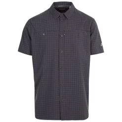 Trespass Men's Casual Shirt Gilcrux - DARK GREY XXS