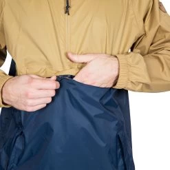 Trespass Men’s Waterproof Packaway Jacket Gusty - Junior Size -Adventure Pulse gusty majkrao10007 tan m08