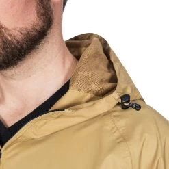 Trespass Men’s Waterproof Packaway Jacket Gusty - Junior Size -Adventure Pulse gusty majkrao10007 tan m09