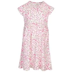 Trespass Kids Short Sleeve Dress Floral Print Happiness