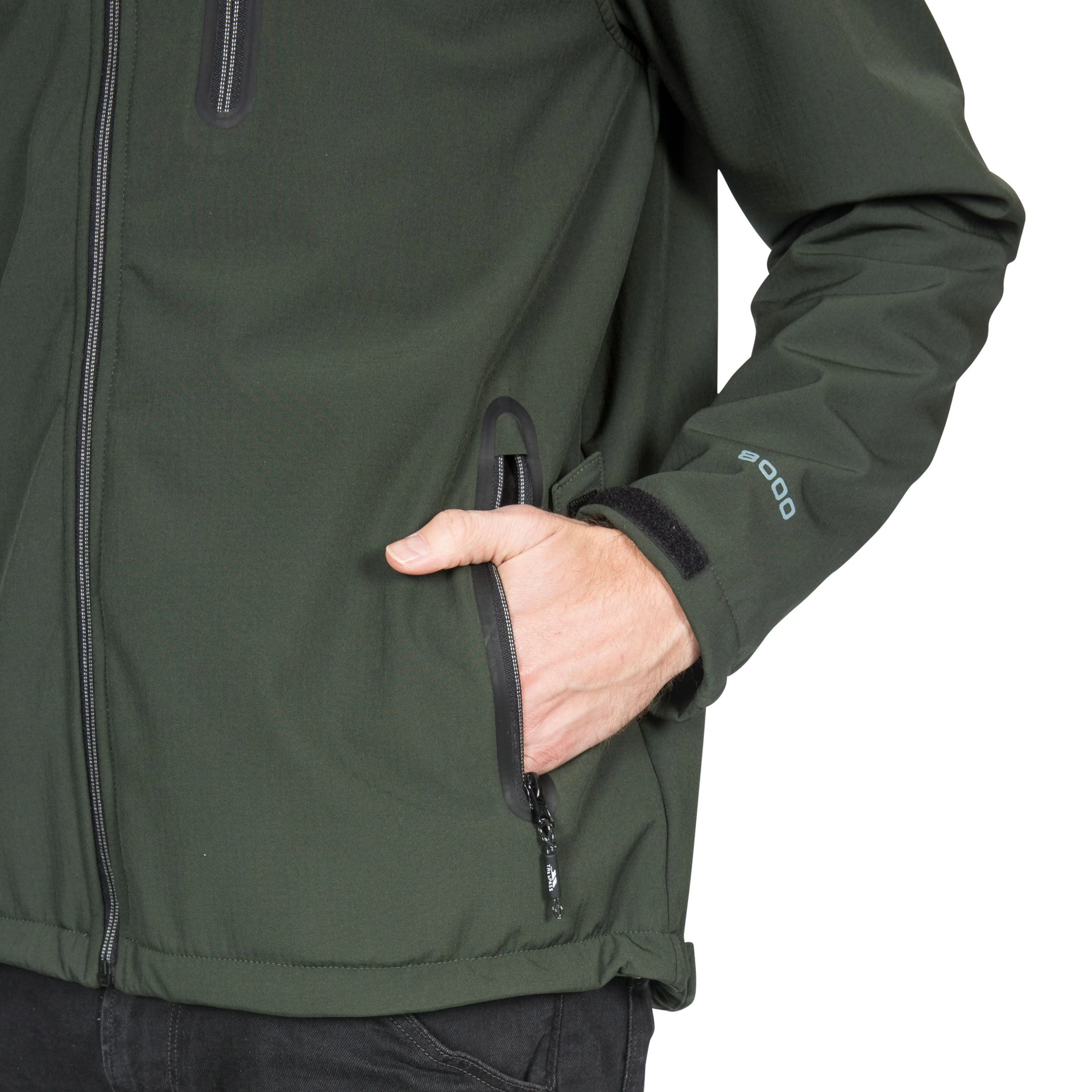 Trespass Mens Hooded Softshell Jacket Hebron II 10 Trespass Mens Hooded Softshell Jacket Hebron II - Image 10