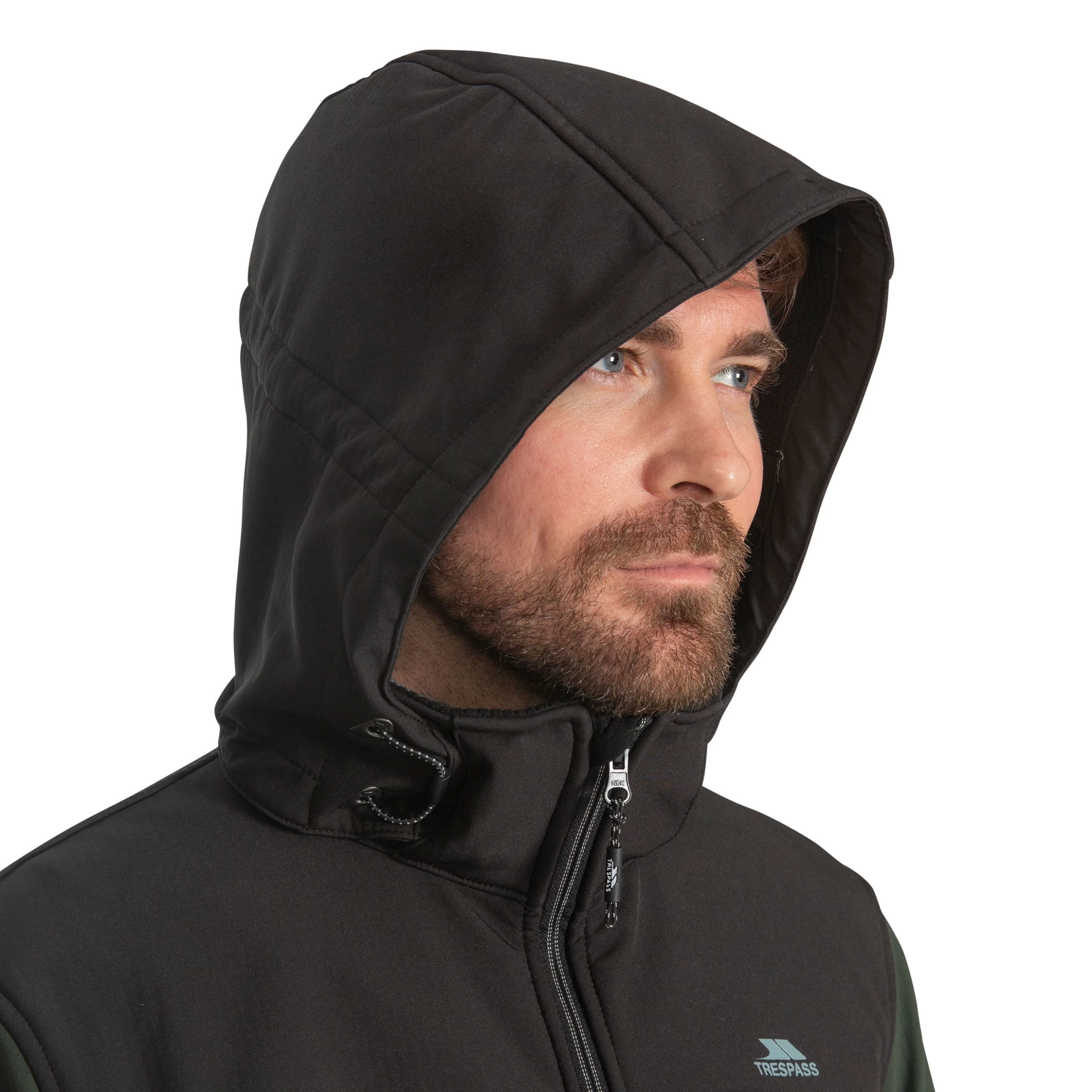 Trespass Mens Hooded Softshell Jacket Hebron II 6 Trespass Mens Hooded Softshell Jacket Hebron II - Image 6