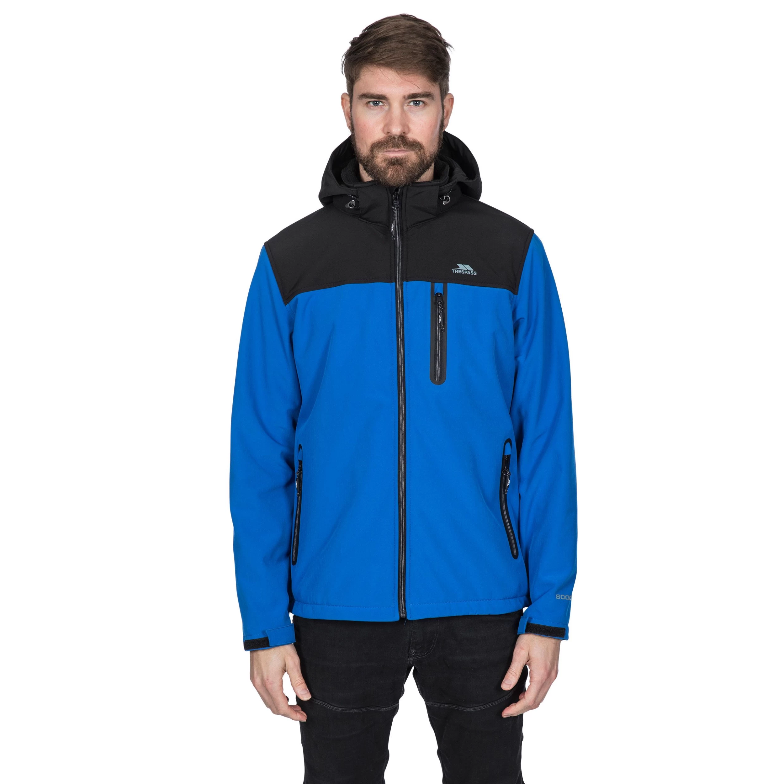 Trespass Mens Hooded Softshell Jacket Hebron II 13 Trespass Mens Hooded Softshell Jacket Hebron II - Image 13