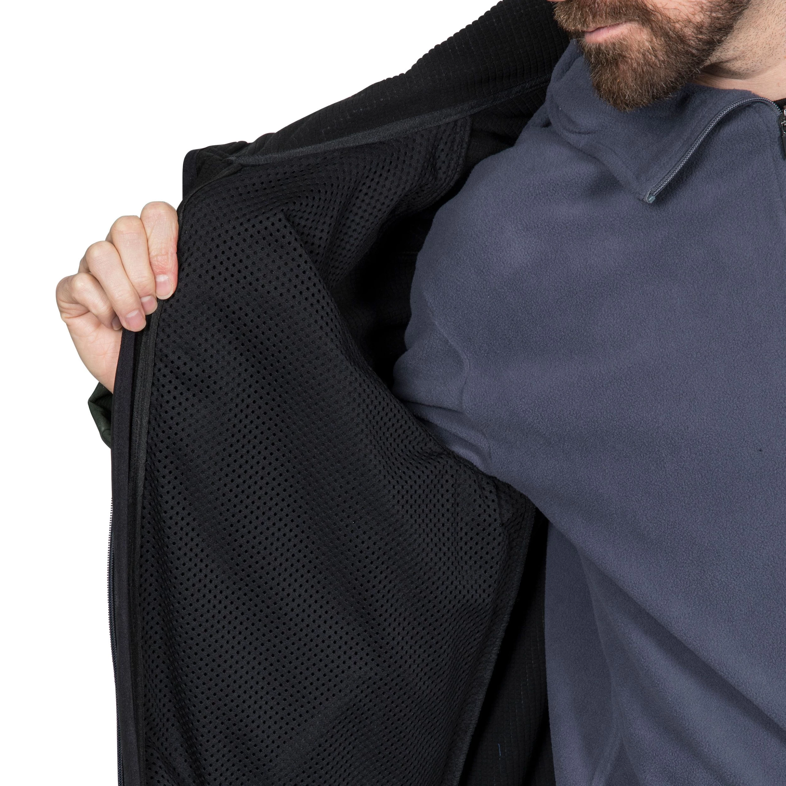 Trespass Mens Hooded Softshell Jacket Hebron II 8 Trespass Mens Hooded Softshell Jacket Hebron II - Image 8