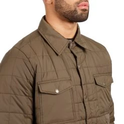 Trespass Men's Quilted Jacket Hullford - Junior Size -Adventure Pulse hullford majkcatr0013 kht m03