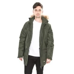 Trespass Men's Waterproof Parka Jacket Jaydin - Junior Size -Adventure Pulse jaydin majkram20008 oli m2 1