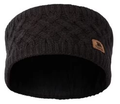 Trespass Adults Headband Microfleece Lined In Cable Knit Jensen -Adventure Pulse jenson uahshatr0013 blk b copy