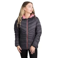Trespass Womens Down Jacket Hooded Julieta -Adventure Pulse julieta fajkdotr0002 dag m02