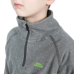 Trespass Kids Half Zip Fleece Keynote -Adventure Pulse keynote mcflmfn20002 blk m04 1