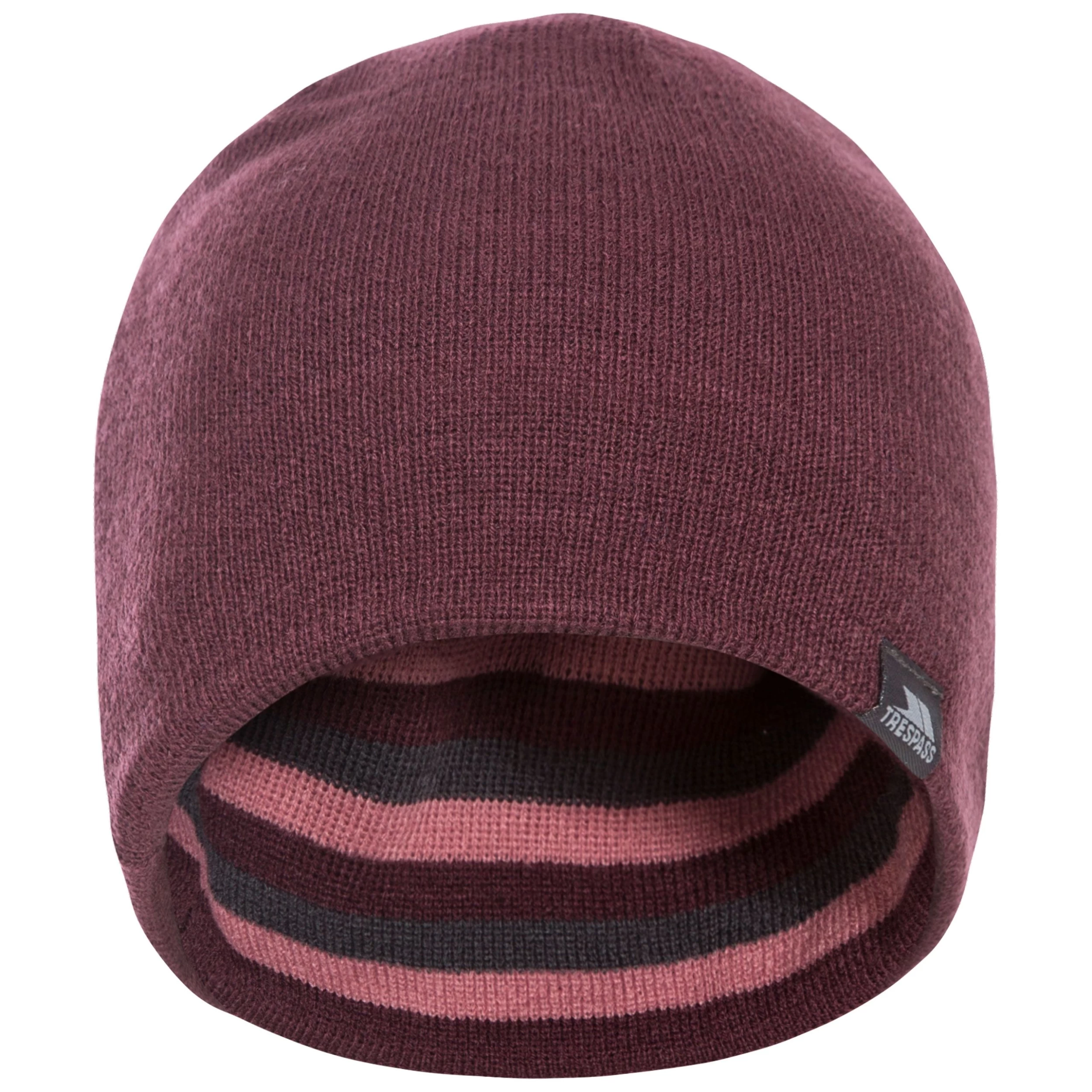 Trespass Unisex Reversible Knitted Beanie Hat Kezia 6 Trespass Unisex Reversible Knitted Beanie Hat Kezia - Image 6