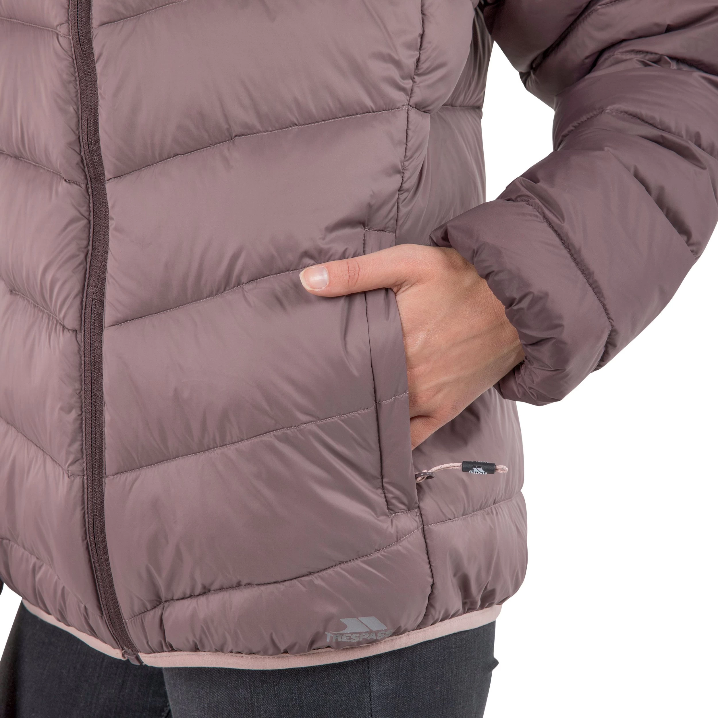 Trespass Womens Down Jacket Hooded Kirstin - Junior Size 5 Trespass Womens Down Jacket Hooded Kirstin - Junior Size - Image 5