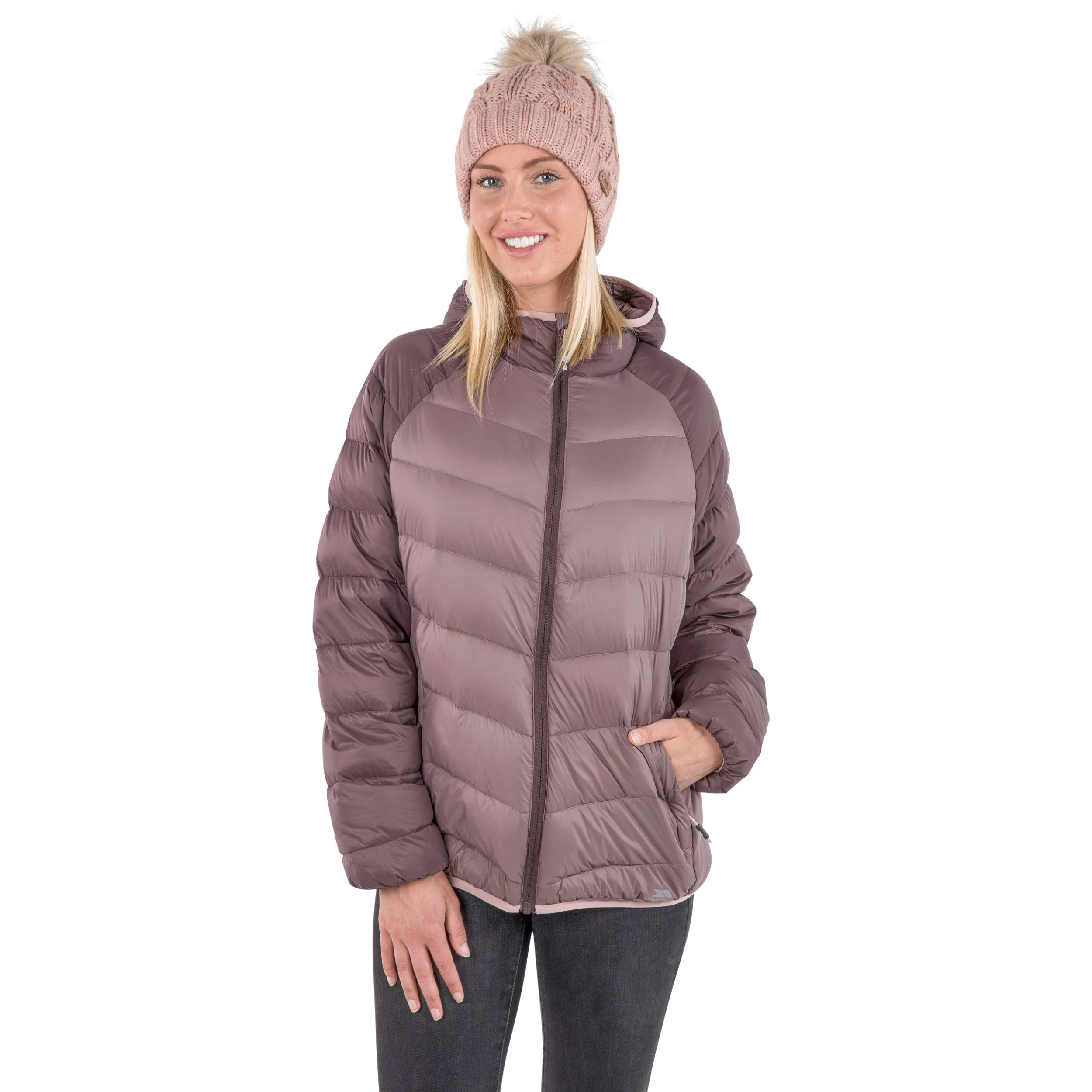 Trespass Womens Down Jacket Hooded Kirstin - Junior Size 7 Trespass Womens Down Jacket Hooded Kirstin - Junior Size - Image 7