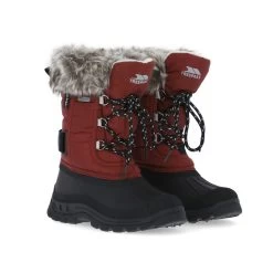 Trespass Kids' Faux Fur Snow Boots Lanche -Adventure Pulse lanche ucfobotr0002 mer g
