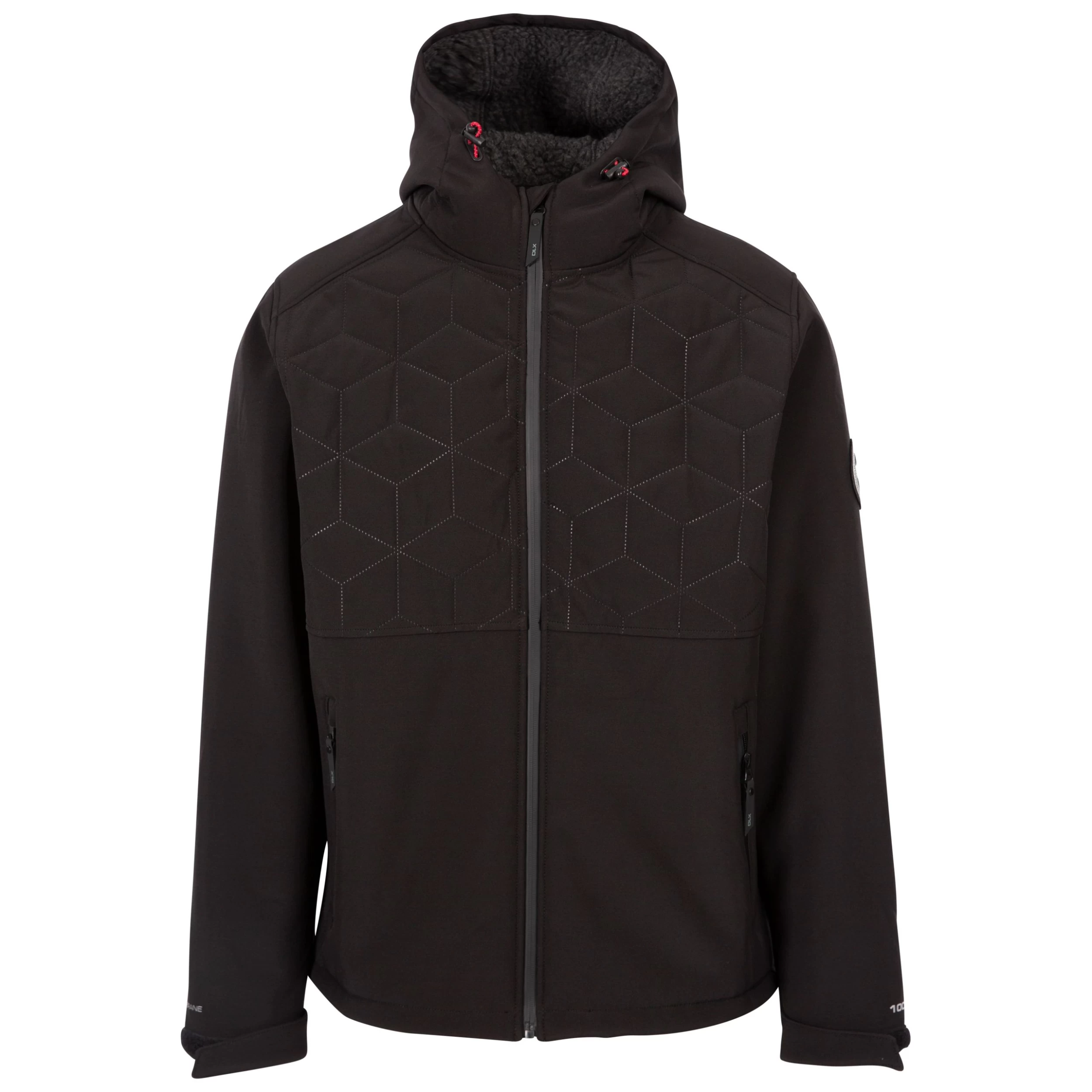 Trespass Men's DLX Softshell Jacket Lewis - BLACK L 1 Trespass Men's DLX Softshell Jacket Lewis - BLACK L