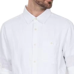 Trespass Men's Linen Shirt Linley -Adventure Pulse linley matosbtr0005 wht m12