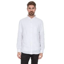 Trespass Men's Linen Shirt Linley -Adventure Pulse linley matosbtr0005 wht m13