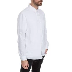 Trespass Men's Linen Shirt Linley -Adventure Pulse linley matosbtr0005 wht m17