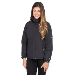 Trespass Womens Waterproof Jacket Malissa - Junior Size -Adventure Pulse malissa fajkral20008 blk m02