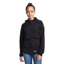 Trespass Womens Anti Pilling Microfleece Hoodie Marathon -Adventure Pulse marathon faflmfg20001 blk m01 1