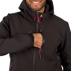 Trespass Mens Softshell Jacket Zip Pockets Chin Guard Marlon 17 Trespass Mens Softshell Jacket Zip Pockets Chin Guard Marlon -Adventure Pulse marlon majksstr0011 blk m05