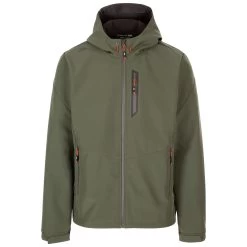 Trespass Mens Softshell Jacket Zip Pockets Chin Guard Marlon