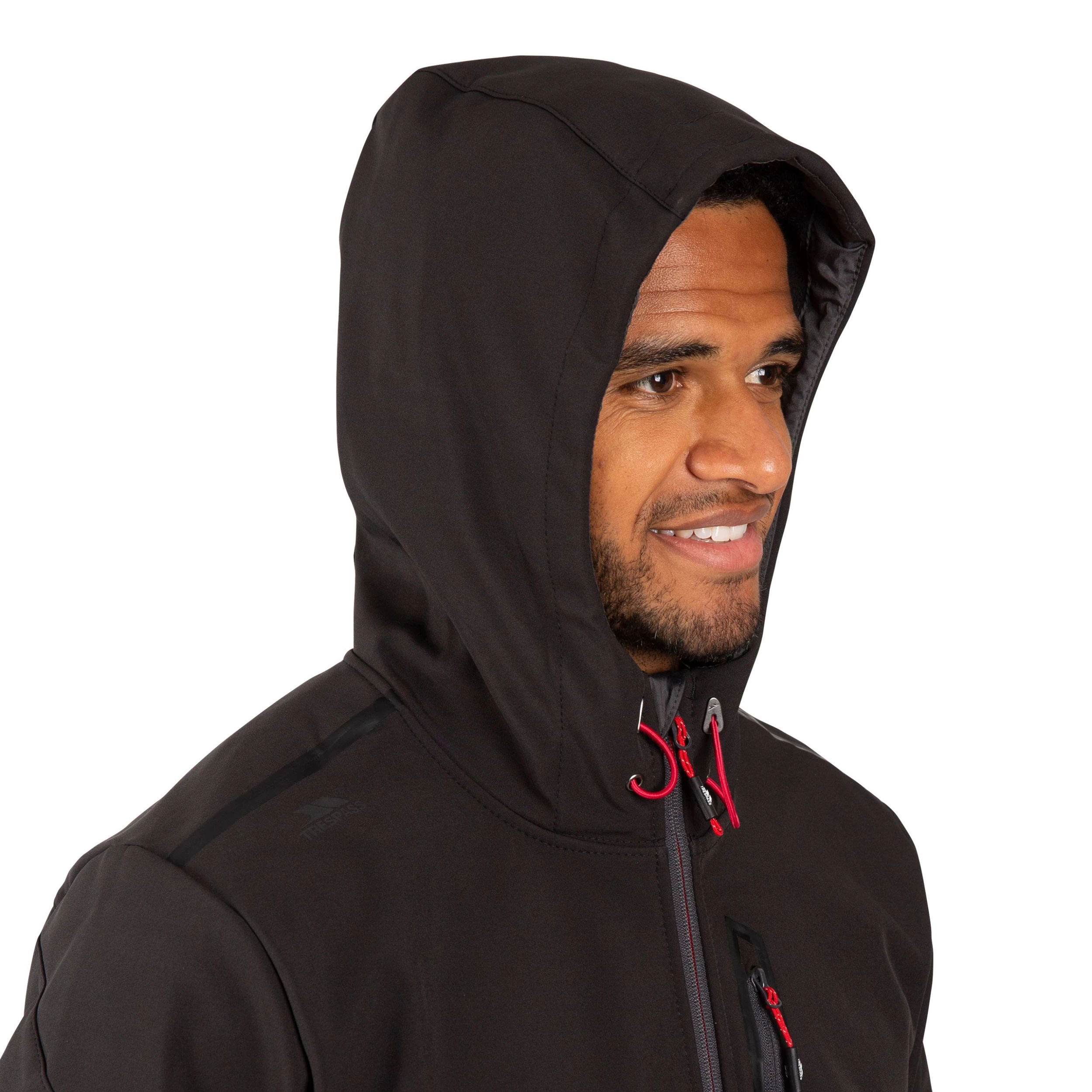 Trespass Mens Softshell Jacket Marlon B - BLACK 4XL 5 Trespass Mens Softshell Jacket Marlon B - BLACK 4XL - Image 5
