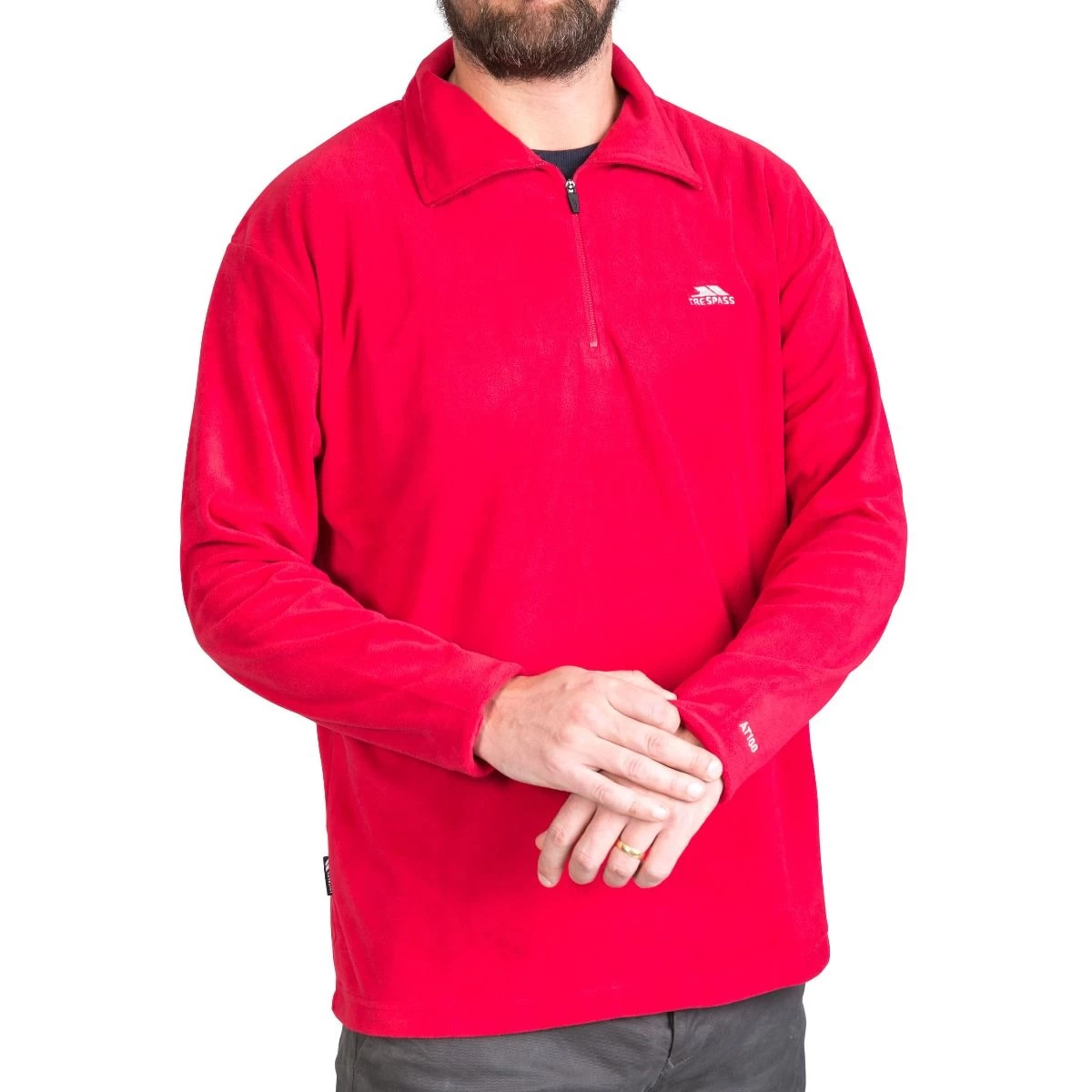 Trespass Men's 1/2 Zip Fleece Masonville - Junior Size 6 Trespass Men's 1/2 Zip Fleece Masonville - Junior Size - Image 6