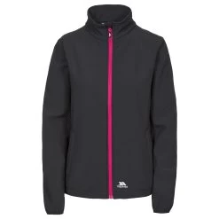 Trespass Womens Softshell Jacket Meena -Adventure Pulse meena fajkssm10004 blk a copy 1 6
