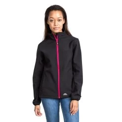 Trespass Womens Softshell Jacket Meena -Adventure Pulse meena fajkssm10004 blk m02