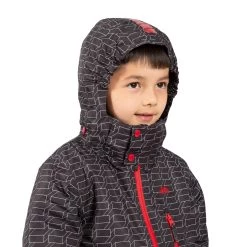 Trespass Boy's Ski Jacket TP50 Minor - DARK GREY 2/3 -Adventure Pulse minor mcjksktr0010 dag m03