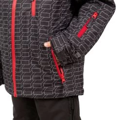 Trespass Boy's Ski Jacket TP50 Minor - DARK GREY 2/3 -Adventure Pulse minor mcjksktr0010 dag m05